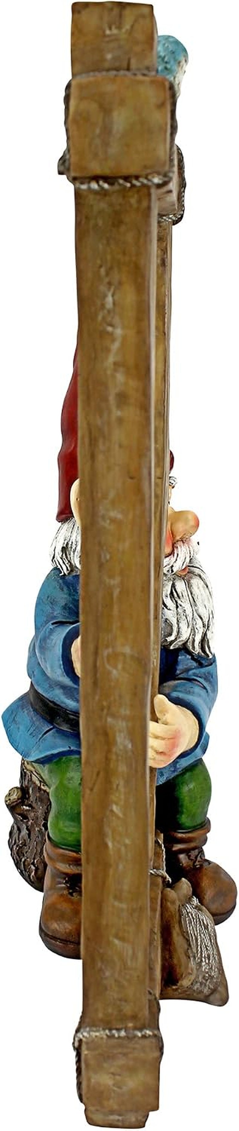 HF5152401 Garden Gnome Statue - Ringing His Chimes Garden Gnome - Lawn Gnome,Full Color