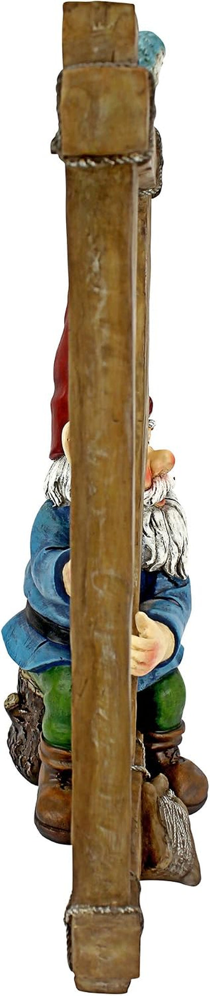 HF5152401 Garden Gnome Statue - Ringing His Chimes Garden Gnome - Lawn Gnome,Full Color