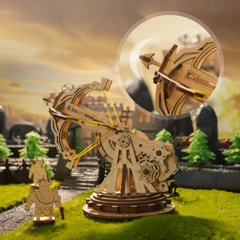 Rowood 3D Puzzles for Adults Teens, DIY Catapult Mechanical Wooden Model Kits to Build, Birthday Choice