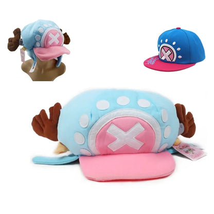 Anime Tony Tony Chopper Plush Cotton Hat Cosplay Warm Hat Cartoon Cap Gift Cute Girls Accessories Prop Outdoor