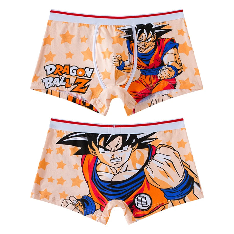 Dragon Ball Men'S Panties Anime Cartoon Cotton Boxer Underwear Boxers Fashion Knitting Flexibility Breathable Pouch Underpants