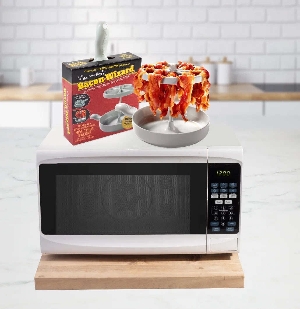 Microwave Crispy Bacon Maker - Crispier, Healthier, and Quicker Every Time!
