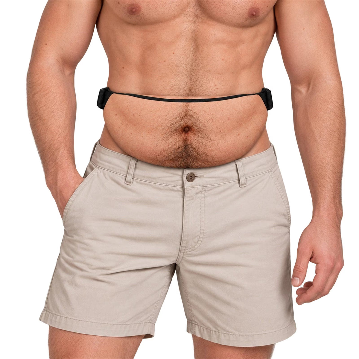 Novelty Belly Fanny Pack, Funny Waist Bag with Adjustable Strap, Gag Gift for Parties,H#22