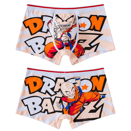 Dragon Ball Men'S Panties Anime Cartoon Cotton Boxer Underwear Boxers Fashion Knitting Flexibility Breathable Pouch Underpants