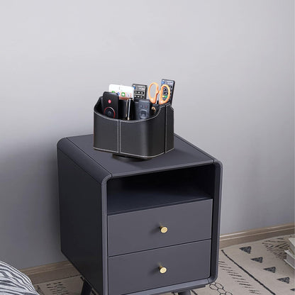 360° Rotatable Remote Control Holder,Tv Remote Caddy for Nightstand Table