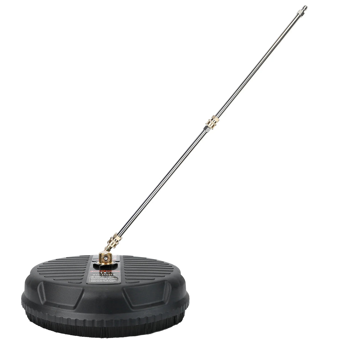1 Set 15In High Pressure Flat Surface Cleaner 4000PSI Disc Power Washer Broom with 2 Washer Extension Wands 2Pc Replacement Nozzles