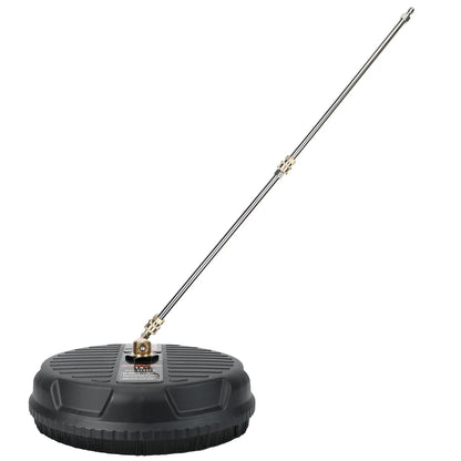 1 Set 15In High Pressure Flat Surface Cleaner 4000PSI Disc Power Washer Broom with 2 Washer Extension Wands 2Pc Replacement Nozzles