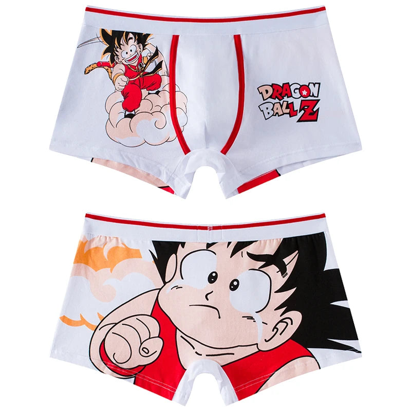 Dragon Ball Men'S Panties Anime Cartoon Cotton Boxer Underwear Boxers Fashion Knitting Flexibility Breathable Pouch Underpants
