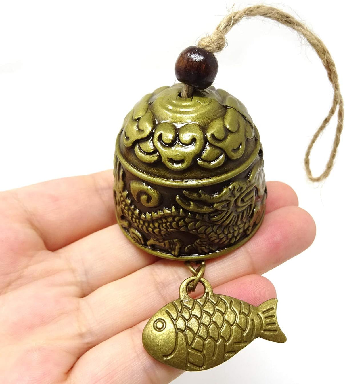 2PCS Vintage Wind Chimes Good Luck Wind Chimes Bells (Dragon)