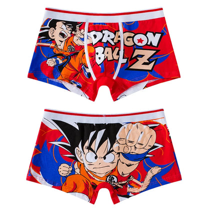 Dragon Ball Men'S Panties Anime Cartoon Cotton Boxer Underwear Boxers Fashion Knitting Flexibility Breathable Pouch Underpants
