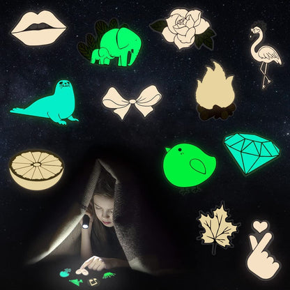 Glow in the Dark Stickers for Wall Stickers for Kids, Glow in Dark Stickers for Decor Kids Bedroom, Stocking Stuffers, 30PCS