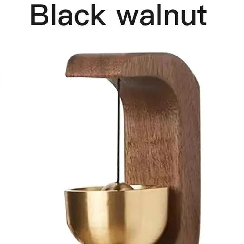 Dopamine Wind-Bell Magnetic Inhalation Home Wind-Bell Beech Car into the Door to Remind the Bell Copper Bell Walnut Copper Ornam