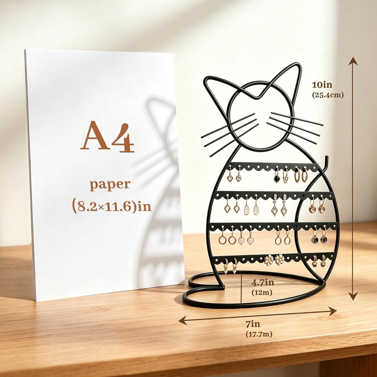 Jewelry Organizer Stand, Earring Storage for Girls