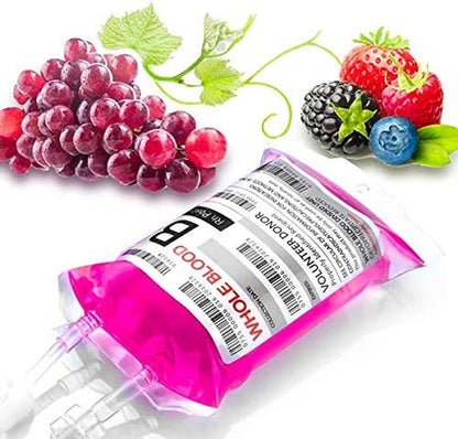 10 Pack Blood Bags for Drinks, IV Bags for Drinks, Halloween Party Set