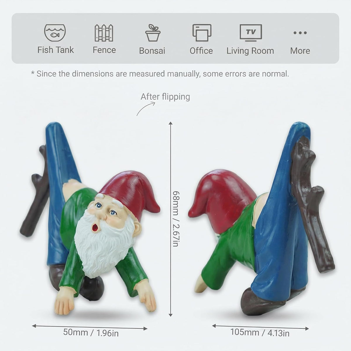 Gnome Statue Gnome Figurine Plant Pot Hugger