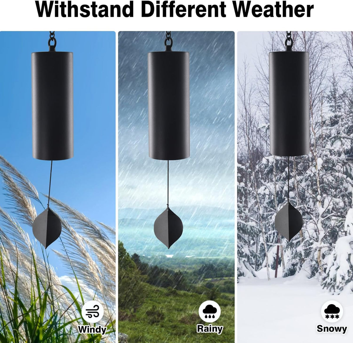 Wind Chimes for outside Deep Tone, Deep Resonance Serenity Bell
