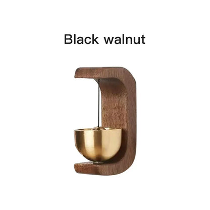 Dopamine Wind-Bell Magnetic Inhalation Home Wind-Bell Beech Car into the Door to Remind the Bell Copper Bell Walnut Copper Ornam