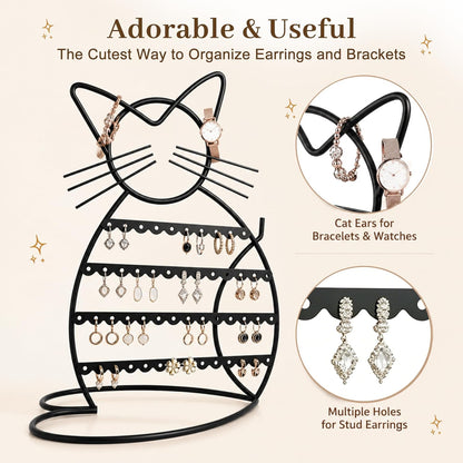 Jewelry Organizer Stand, Earring Storage for Girls