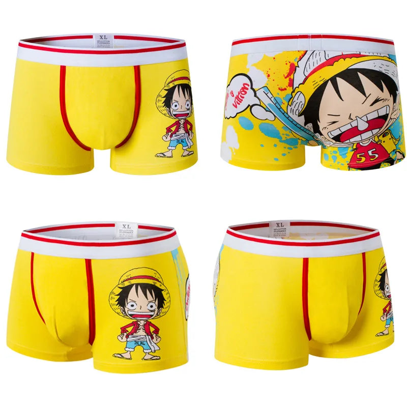 Dragon Ball Men'S Panties Anime Cartoon Cotton Boxer Underwear Boxers Fashion Knitting Flexibility Breathable Pouch Underpants