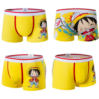 Dragon Ball Men'S Panties Anime Cartoon Cotton Boxer Underwear Boxers Fashion Knitting Flexibility Breathable Pouch Underpants