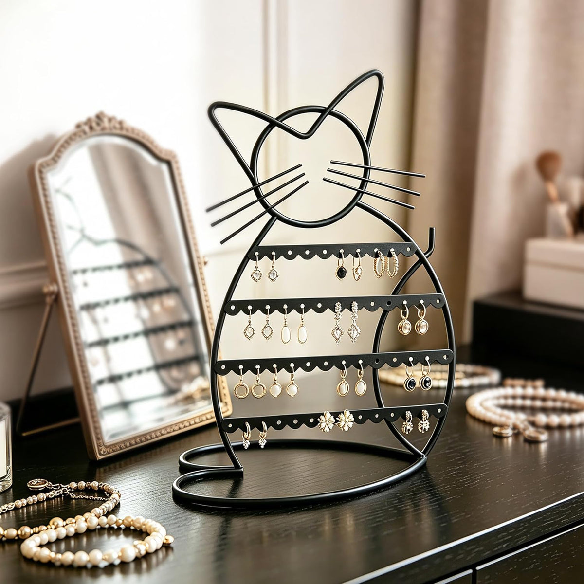 Jewelry Organizer Stand, Earring Storage for Girls